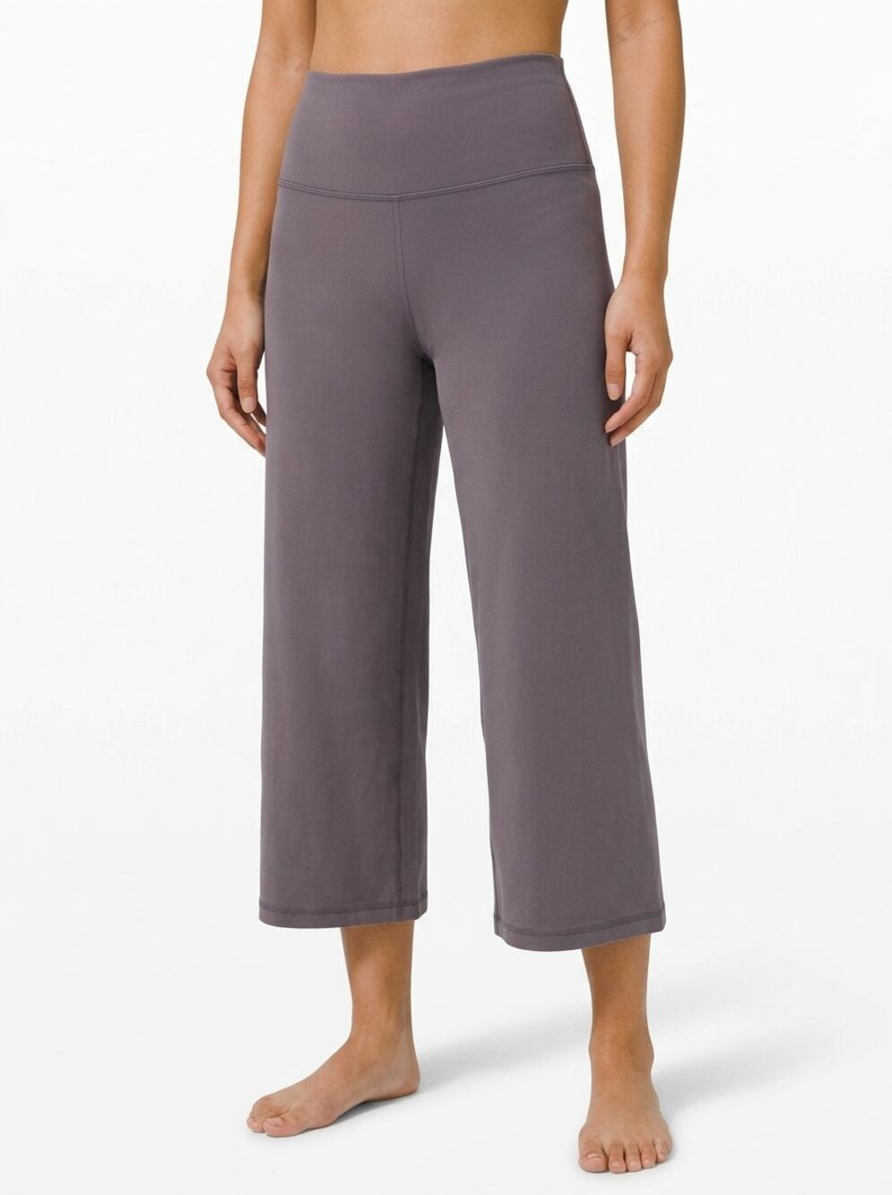 Lululemon Back High Rise Cropped Activewear Pants Women See Measurements